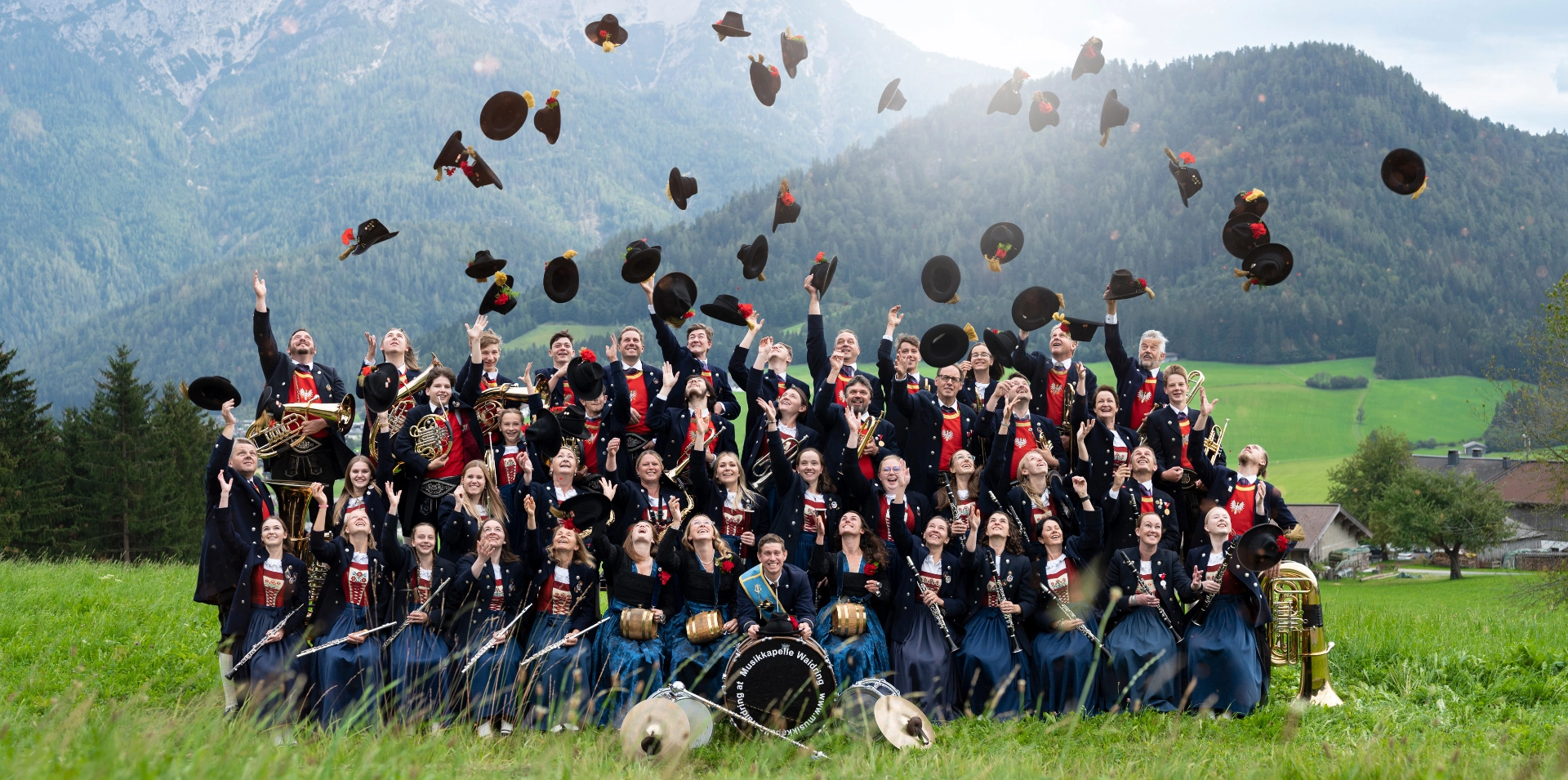 Bundesmusikkapelle Waidring Gruppenfoto 2022